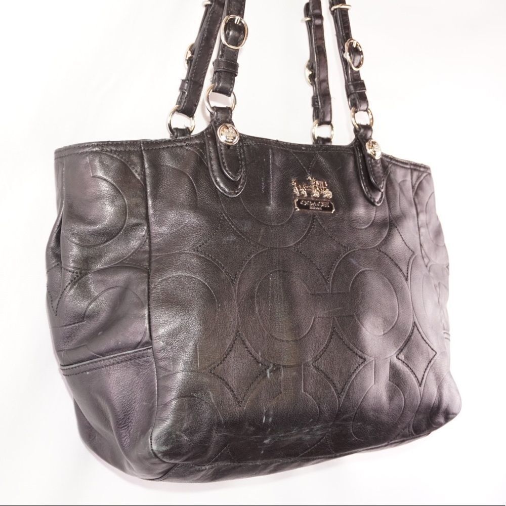 COACH Black Mia Embossed Leather Bag, E1069-15731 - Picture 3 of 11